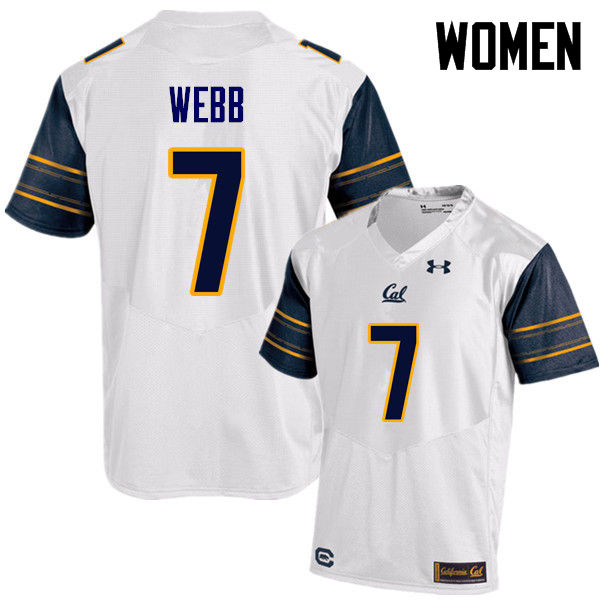 Women #7 Davis Webb Cal Bears (California Golden Bears College) Football Jerseys Sale-White